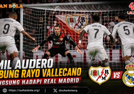 Emil Audero bersama Rayo Vallecano menghadapi Real Madrid di La Liga