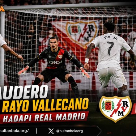 Emil Audero bersama Rayo Vallecano menghadapi Real Madrid di La Liga