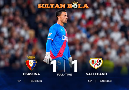 Emil Audero menjadi starter Rayo Vallecano saat melawan Osasuna di La Liga 2026/2027
