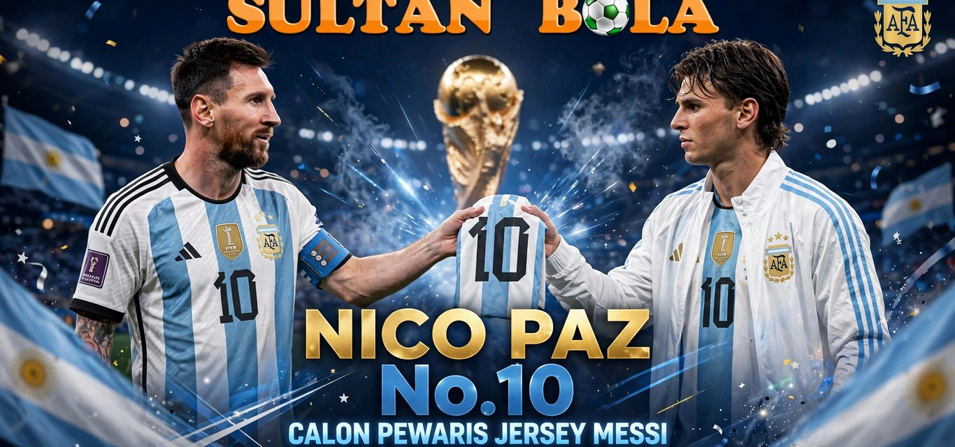Nico Paz nomor 10 Argentina sebagai calon penerus Lionel Messi