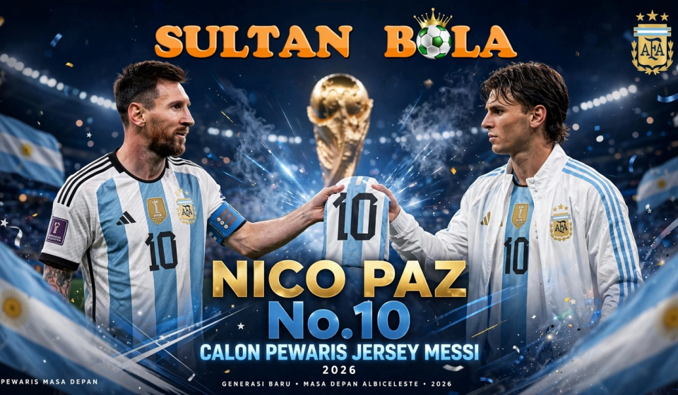 Nico Paz nomor 10 Argentina sebagai calon penerus Lionel Messi