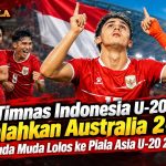 Timnas Indonesia U-20 merayakan kemenangan 2-0 atas Australia dan lolos ke Piala Asia U-20 2027