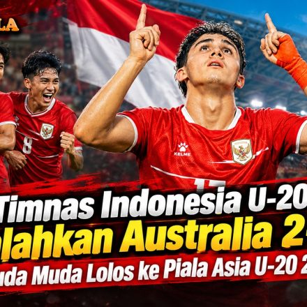 Timnas Indonesia U-20 merayakan kemenangan 2-0 atas Australia dan lolos ke Piala Asia U-20 2027